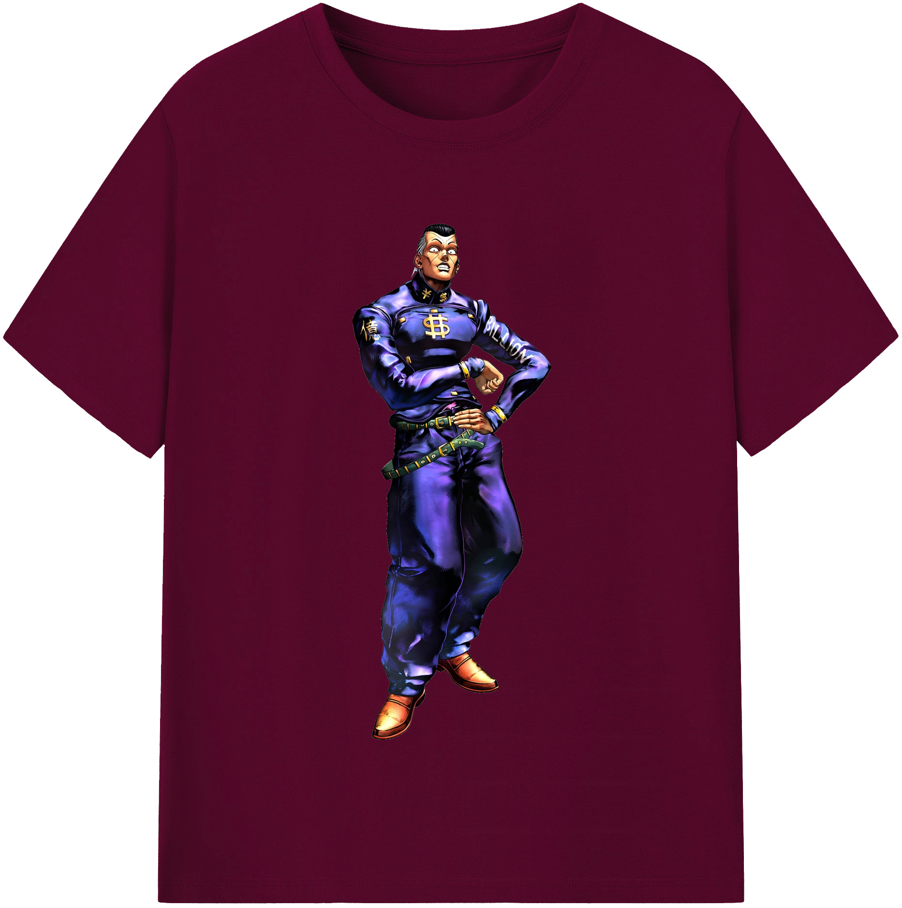 （画像用） ジョジョの奇妙な冒険 虹村億泰 にじむら おくやす JoJo's Bizarre Adventure Nijimura Okuyasu レディースカジュアルプリントTシャツ（綿100％）